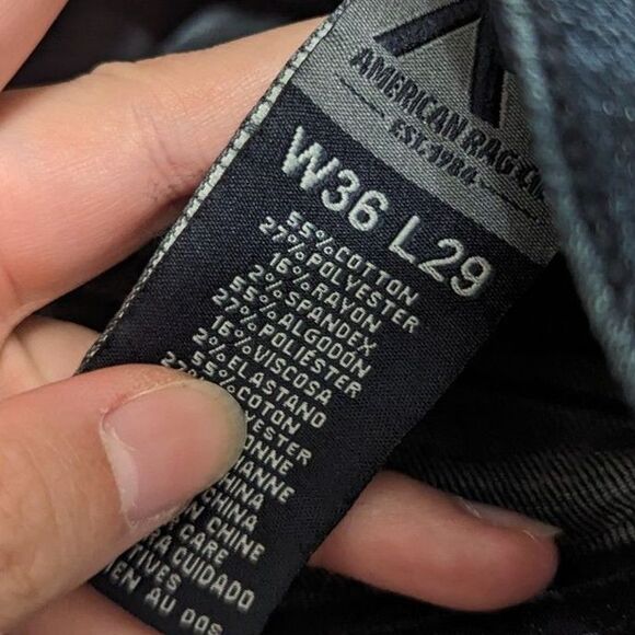 American Rag Men's 36x29 Dark Wash Jeans Workwear Minimalist Smart Casual Basic - Picture 3 of 4